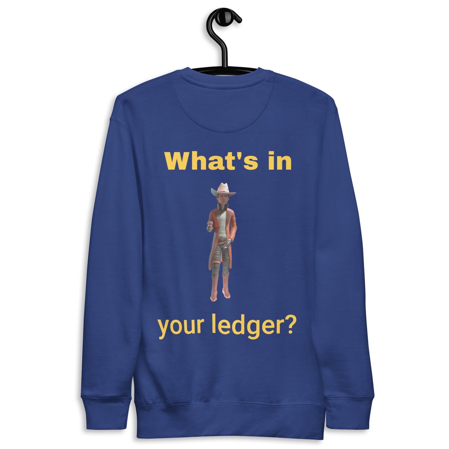 Zero-G “What’s in Your Ledger?” & Galaxy Logo Unisex Premium Sweatshirt